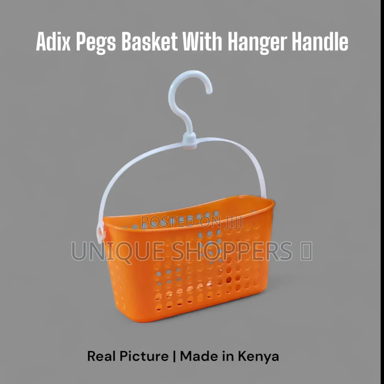 Adix Pegs Basket – Rectangular With Hanger Handle