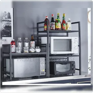 2 Layer Carbon Steel Microwave Stand