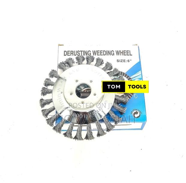 6 Inch Twist Knot Wire Brush Cutter Derusting Weeding Wheel