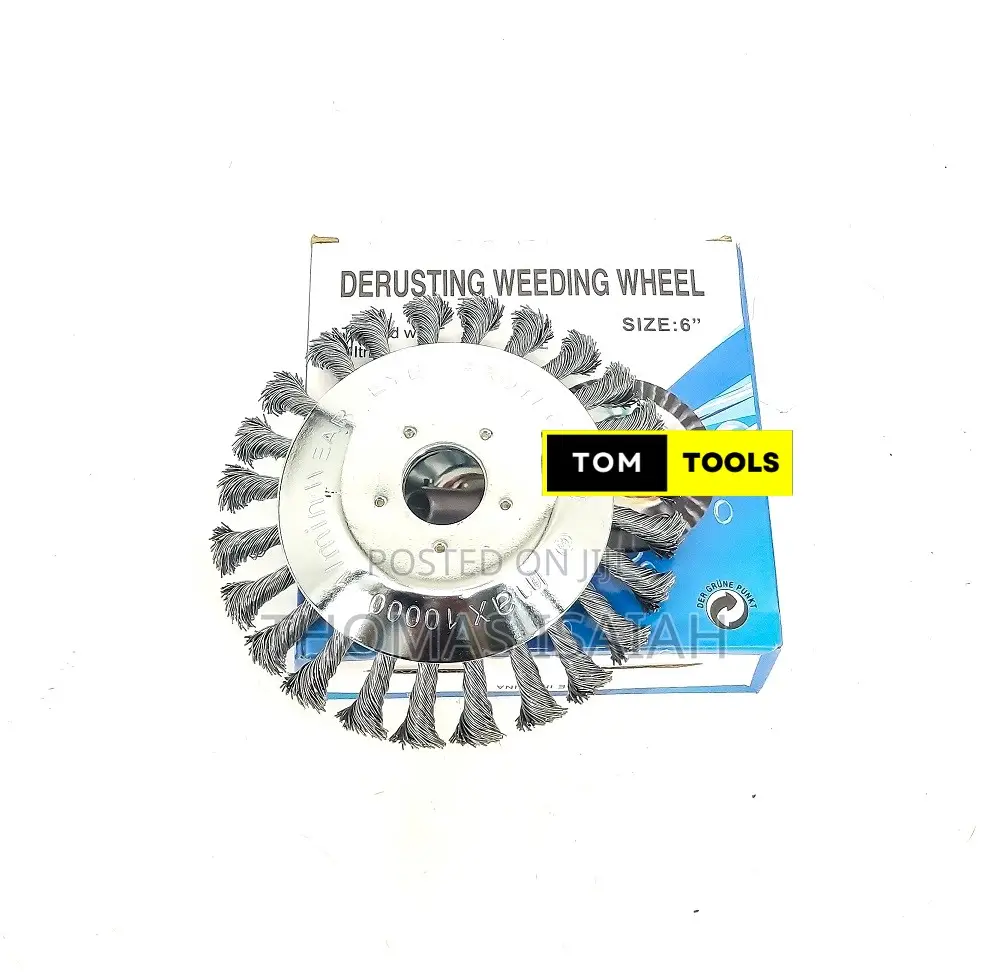 6 Inch Twist Knot Wire Brush Cutter Derusting Weeding Wheel