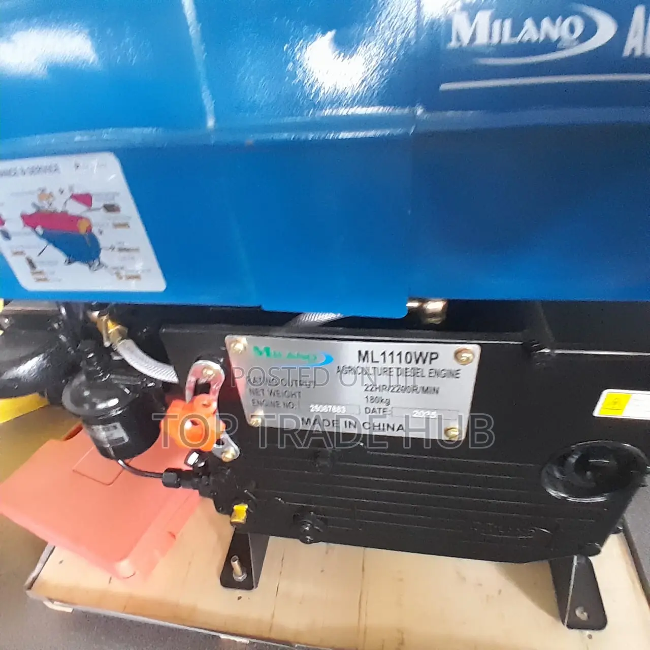 Reliable Milano Ml1110wp Agriculture Diesel Engine 22hp/2200rpm