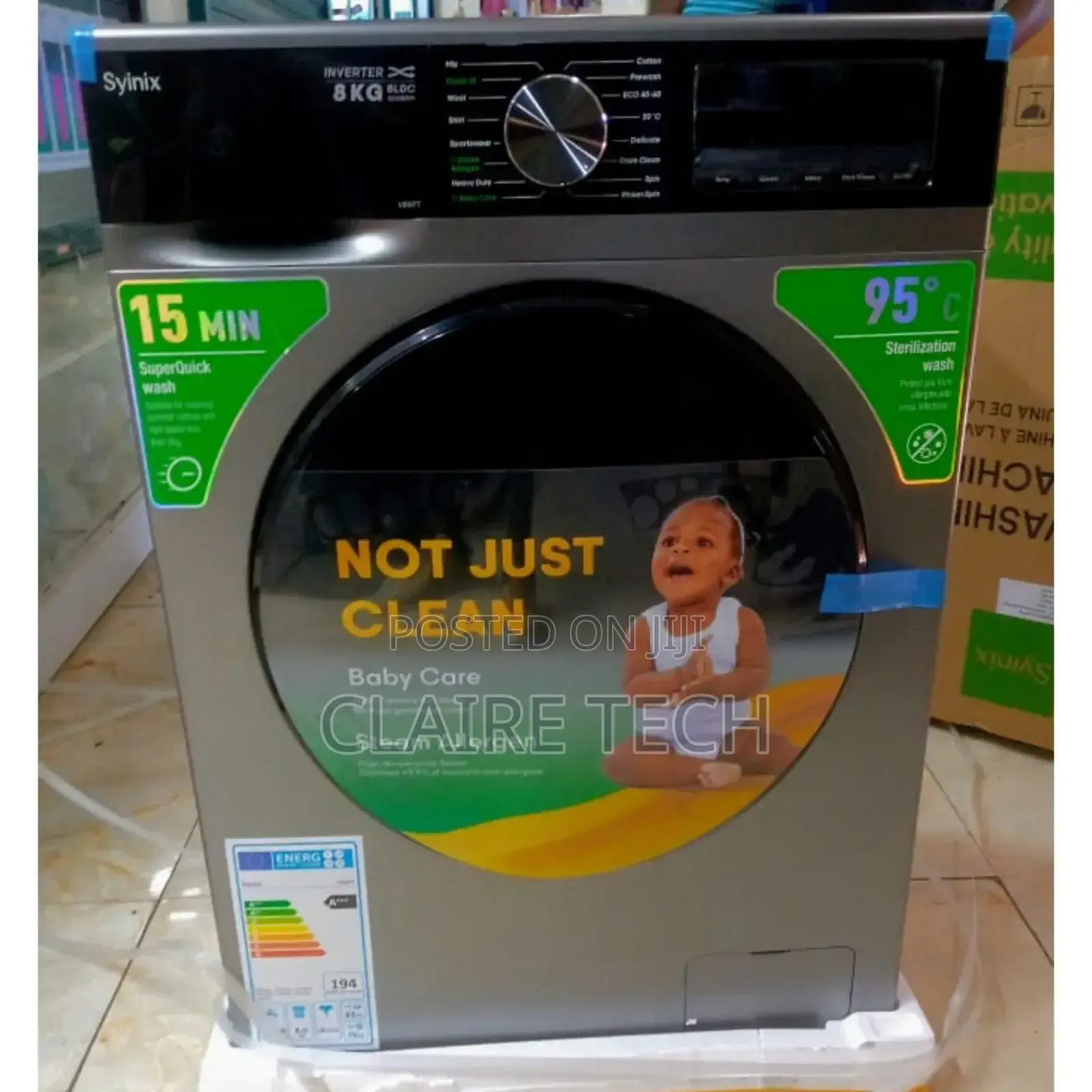 Syinix 8kg Washing Machine Front Load New Model V8wmft