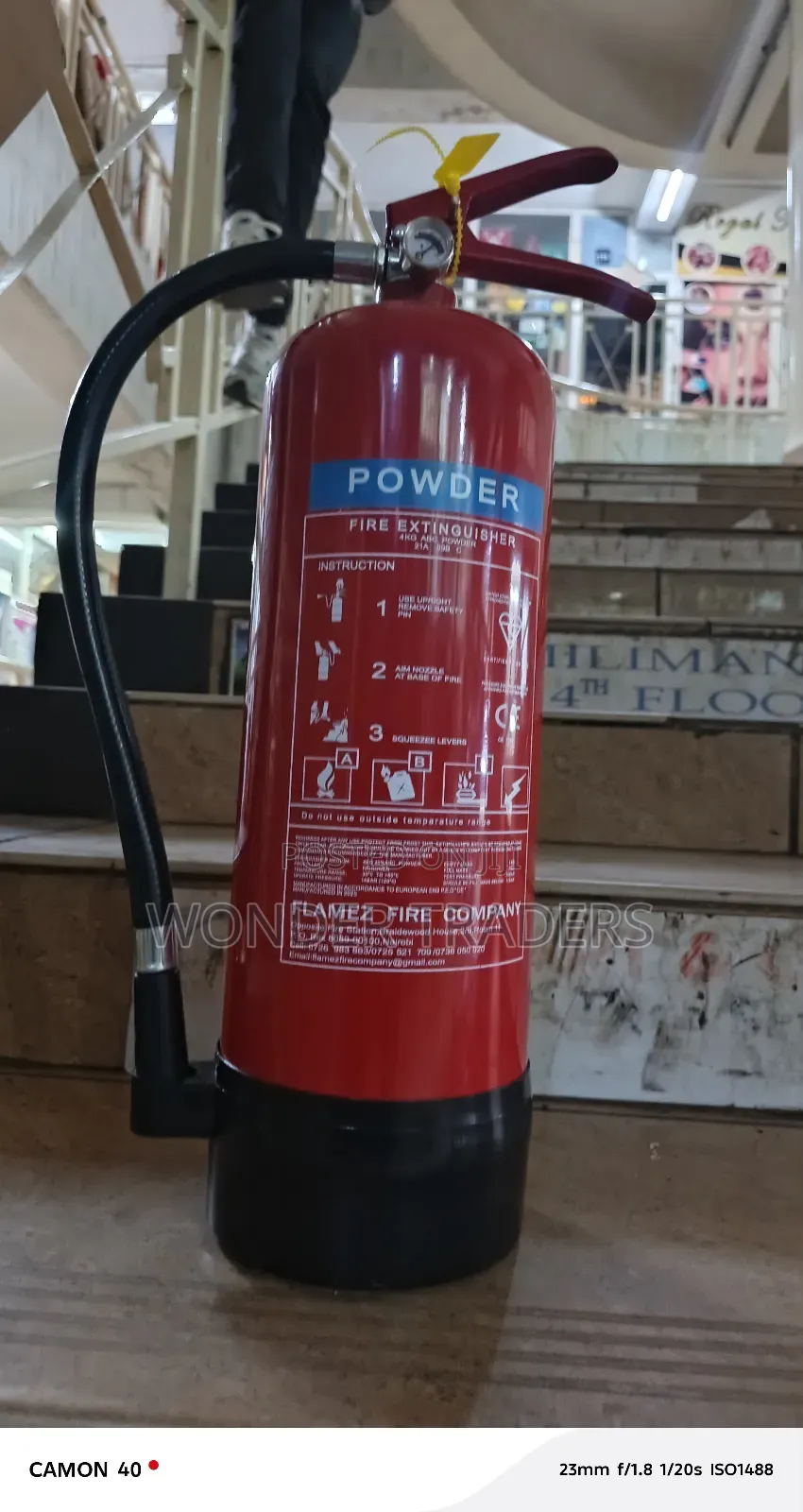 4kg Fire Extinguisher Dry Powder.