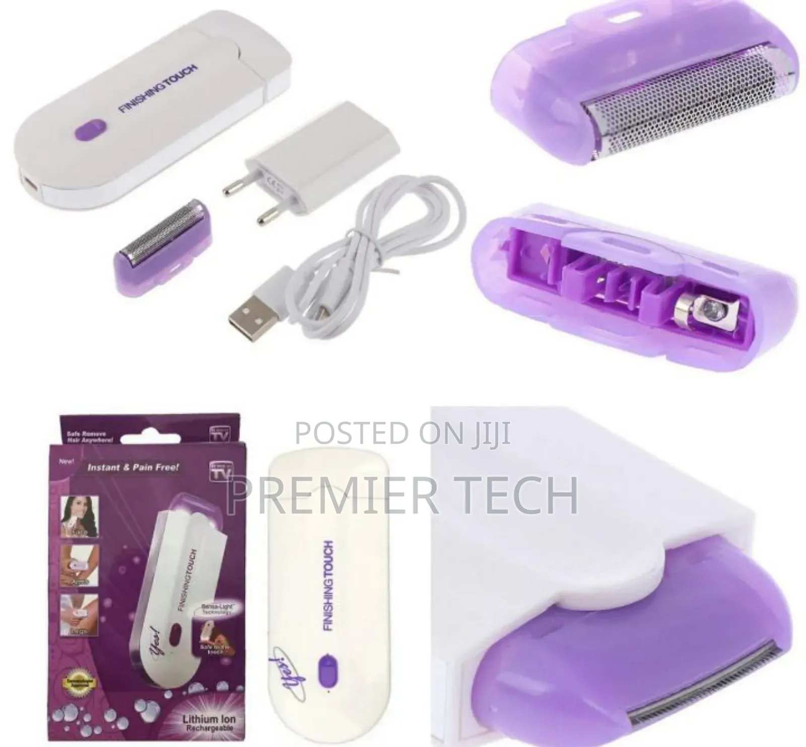  *Electric Face Body Painless Hair Remover
