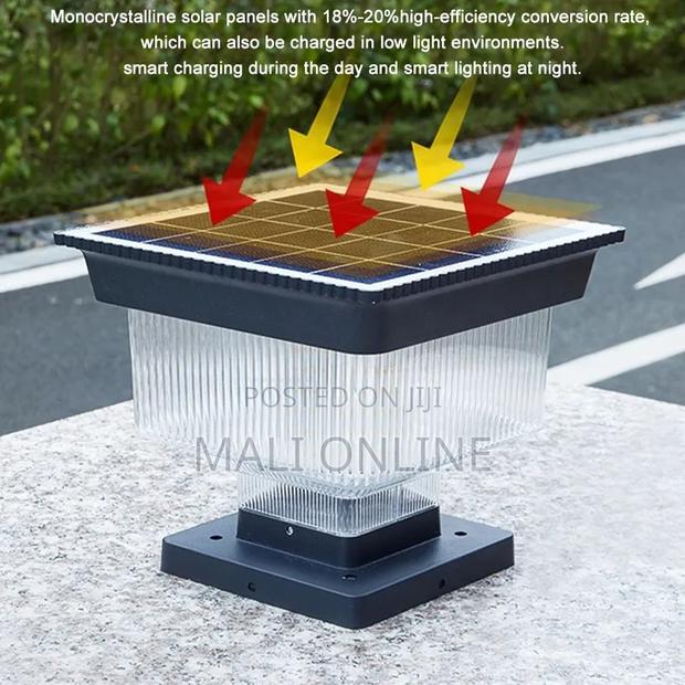 Super Bright Solar Post Light Outdoor Led Lantern 5w Ip65 - thumbnail 5