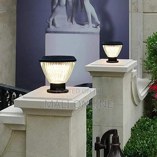 Led Outdoor Post Light Solar Pillar Gate Lamp Waterproof Garden Lanten