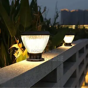 Led Outdoor Post Light Solar Pillar Gate Lamp Waterproof Garden Lanten