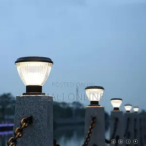 Led Outdoor Post Light Solar Pillar Gate Lamp Waterproof Garden Lanten