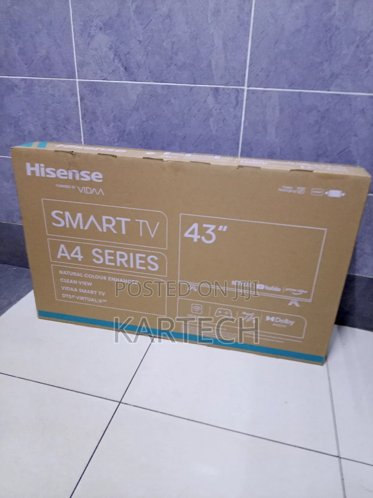 Hisense A4 Series 43" 43a4kken FHD Smart Led Tv Youtube, Netflix