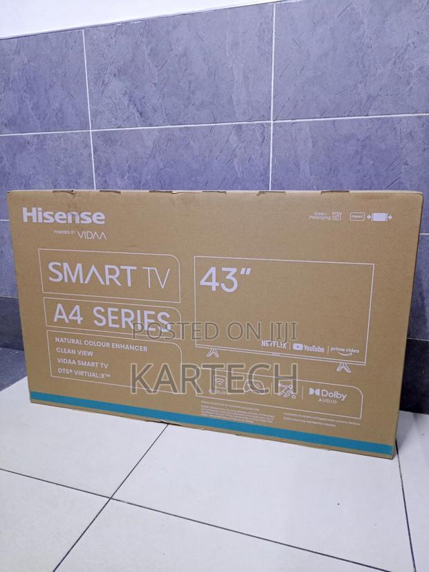 Hisense 43′′ Smart Tv (43a4k) Full Hd, Vidaa With Youtube, Netflix