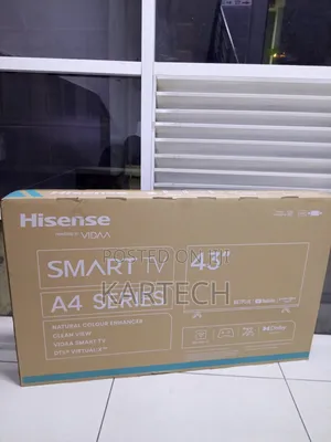 Hisense 43′′ Smart Frameless Tv (43a4k) Led Fhd, Vidaa
 Bluetooth
