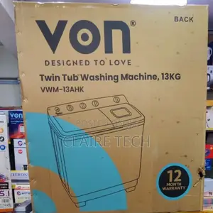 *Von 13kg Washing Machine, Twin Tub