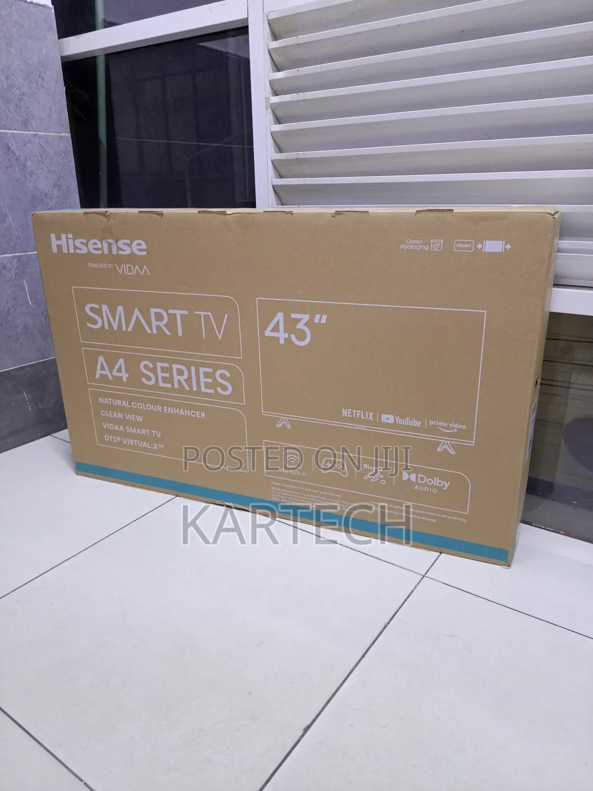 Hisense 43′′ Smart Frameless Full Hd, Vidaa
Led Tv