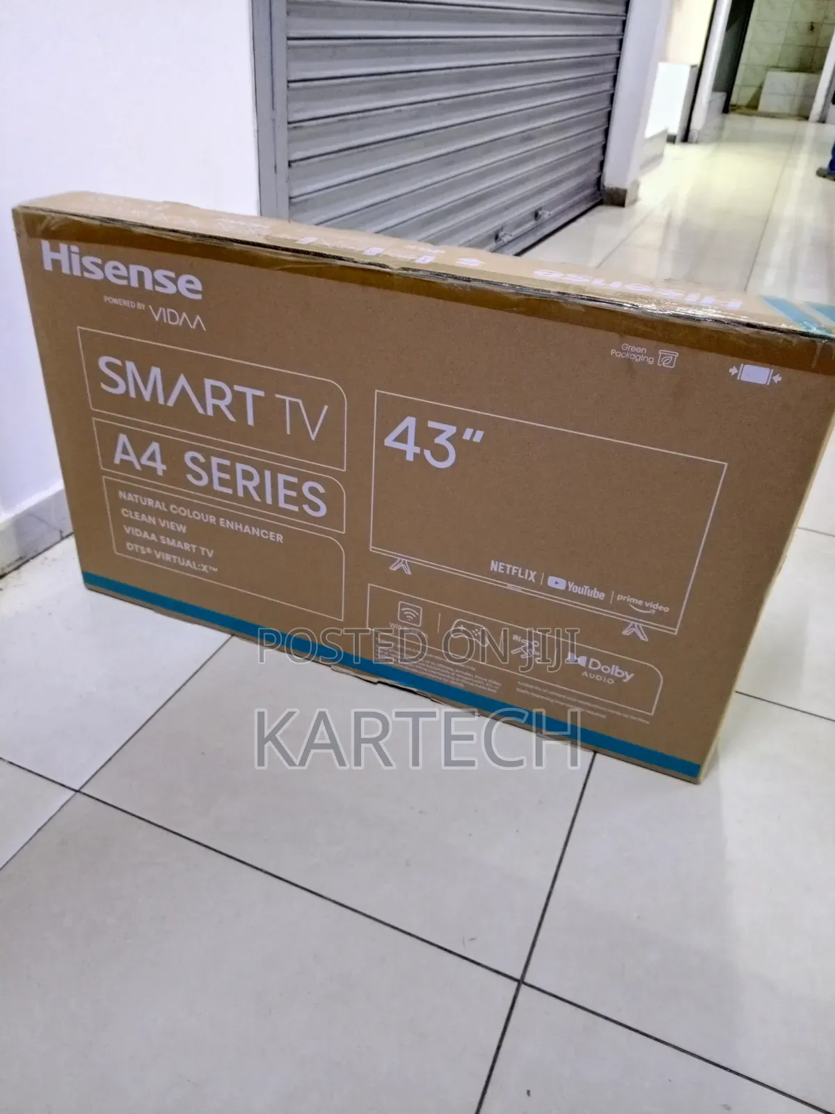 Hisense 43a4k 43′′ Smart Led Tv – Dolby Audio, Bluetooth, Netflix