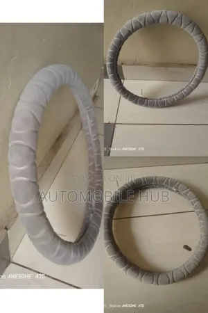 Woolen Steering Covers - Grey Car Steering Wheel Covers