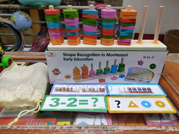 Shape Recognition in Montessori Early Education (6 in 1)"