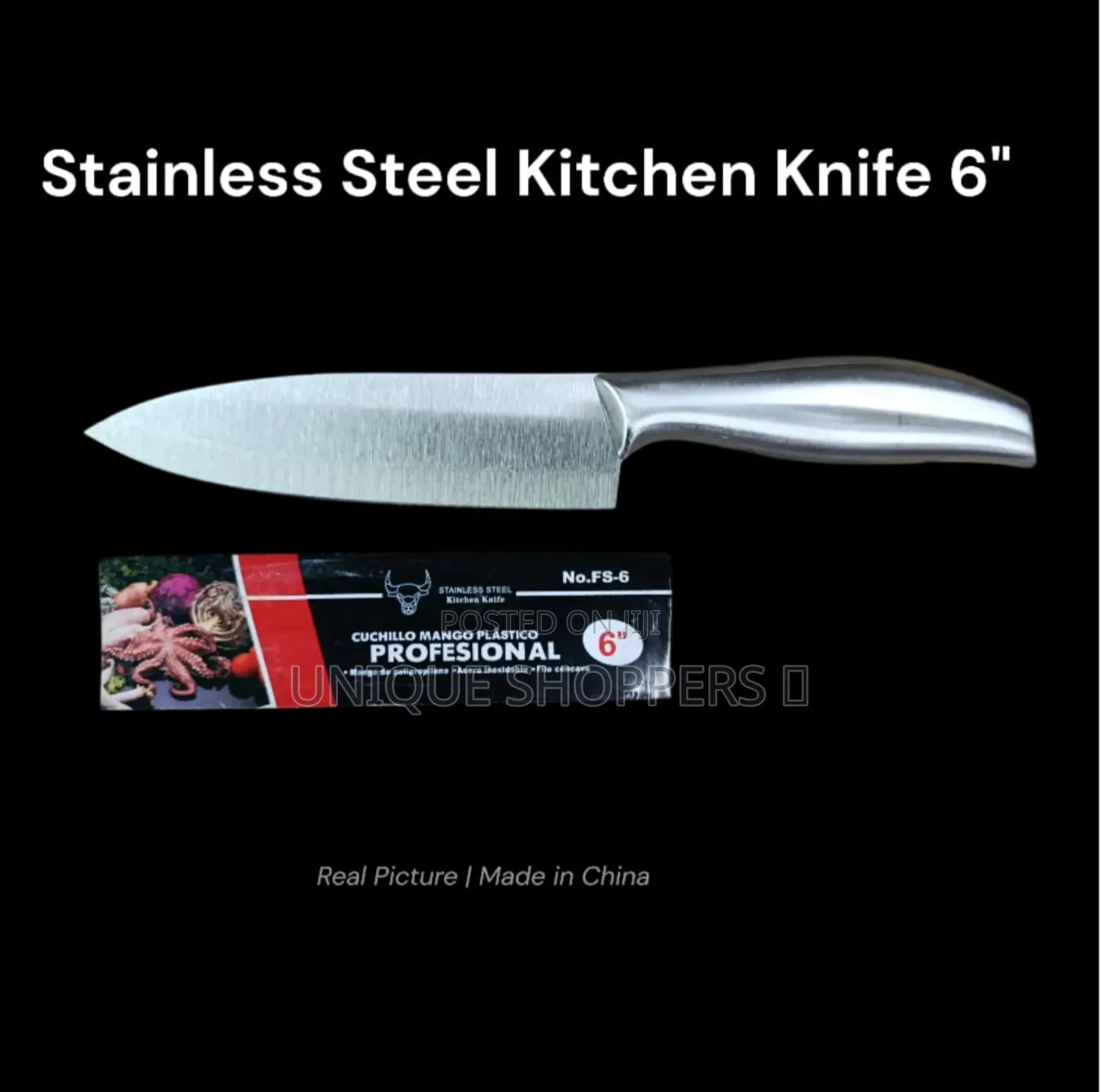Stainless Steel Knife – 6"