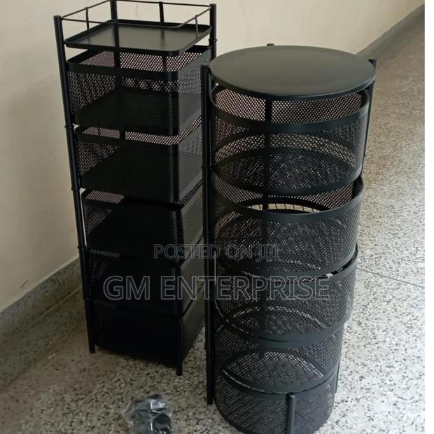 *Metallic 5 Tier Fruit Racks