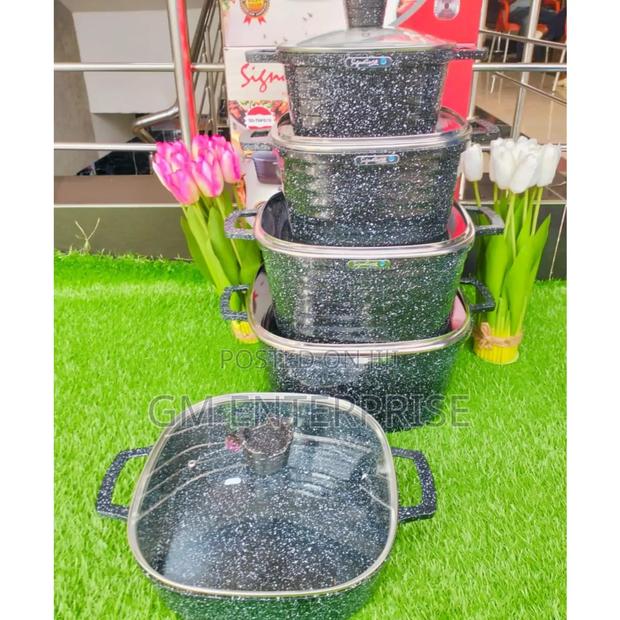 10 PCS Square Granite Die Cast Cookware Sets 
Sg-TWFG-10