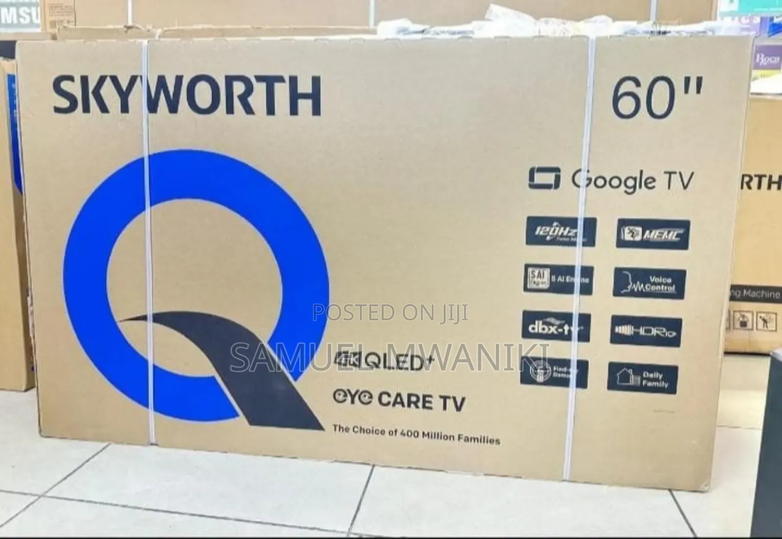 Skyworth 60" Qled+ Uhd Smart Google Tv Latest Model