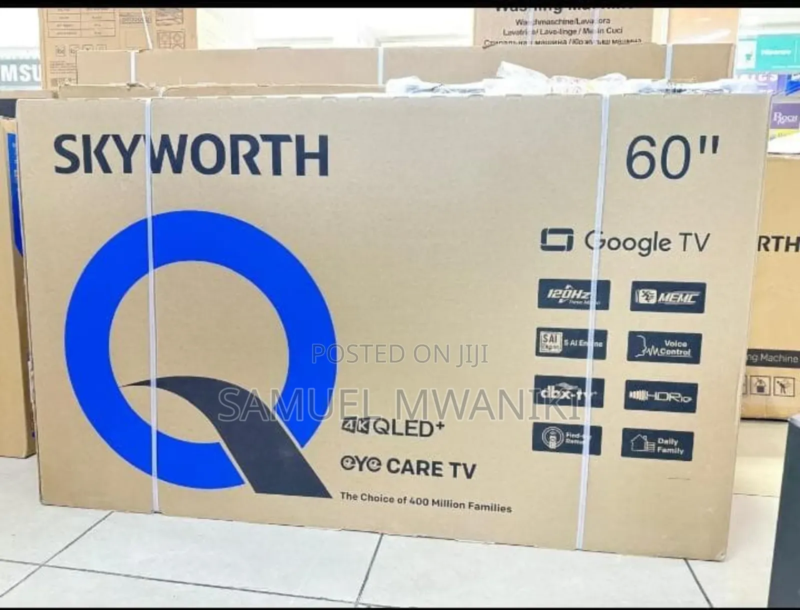 Skyworth 60" Qled+ Uhd Smart Google Tv Latest Model