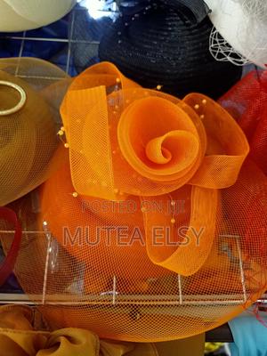 Orange Mini Fancy Fascinators - thumbnail 2