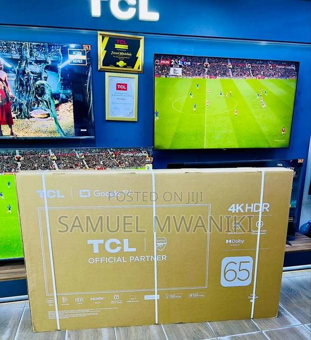 TCL 65′′ Uhd Hdr10+ Google Tv Latest Model Frameless Screen Design
