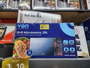 Von 20l Microwave Oven Grill – Black
