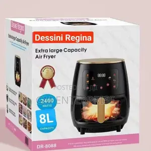 *Glass Oven Dessini Air Fryer 8 Litres*