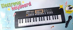 37 Key Electronic Keyboard With Microphone - thumbnail 2