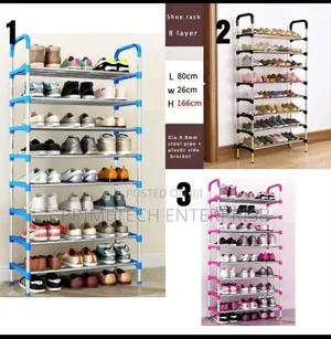 8 Tier Adjustable Shoe Rack