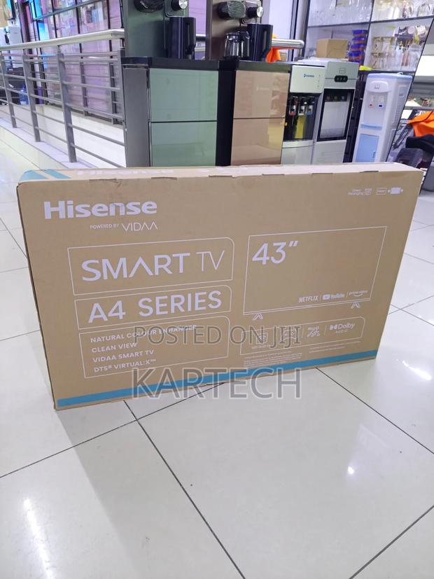Hisense 43" A4k Full Hd Smart Television With Vidaa Youtube, Netflix