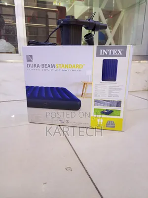 Intex Dura-Beam 4 by 6 10 Inch Air Mattress With Electric Pump