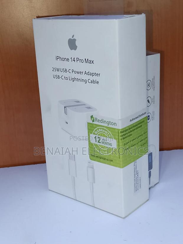 iPhone 14 Pro Max Charger 25watts Usb to C Power Adapter (5a) - thumbnail 2