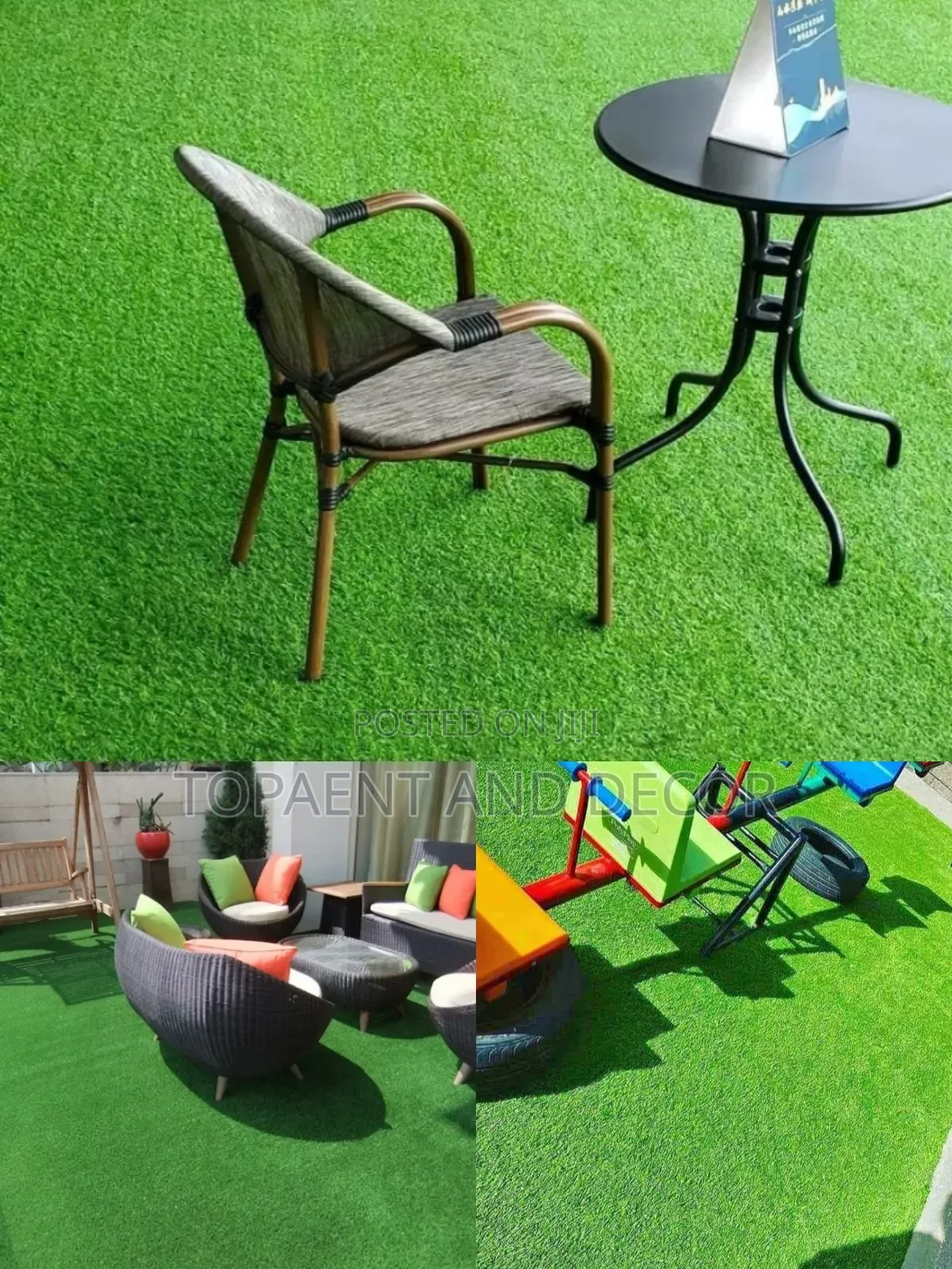 Restaurant and School Designed Artificial Grass Carpet for Decor