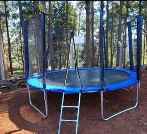 Trampoline With Safety Net Ladder – Kids Adults