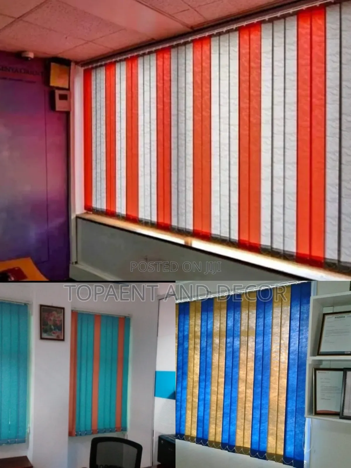 Soft and Elegant Fabric Vertical Office Blinds