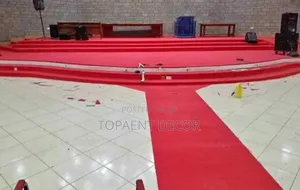 Church Altar Bright Red 4mm Thick With Runway Extension Delta Carpets