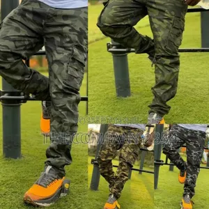 Quality Cargo Side Pocketed Camoflage Combat Trouser