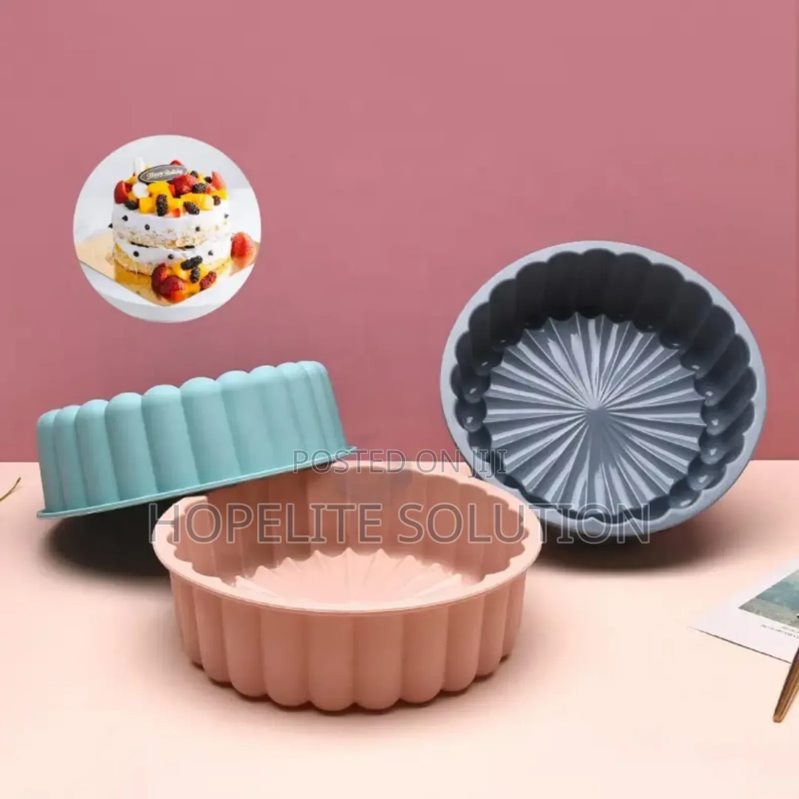 Round Silicon Baking Tin