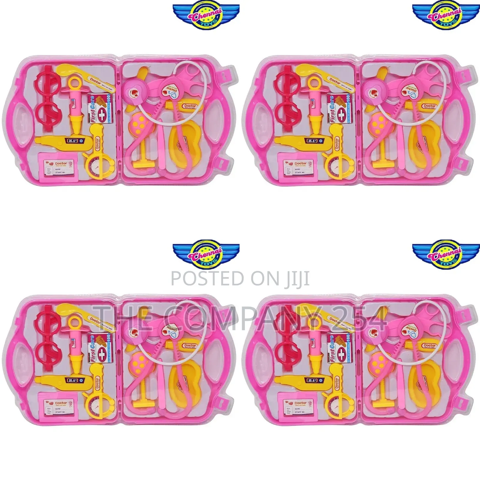 Doctor Plastic Playset Foldable Suitcase,Medical Accessories Toy Set