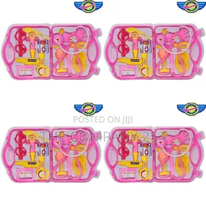 Doctor Plastic Playset Foldable Suitcase,Medical Accessories Toy Set