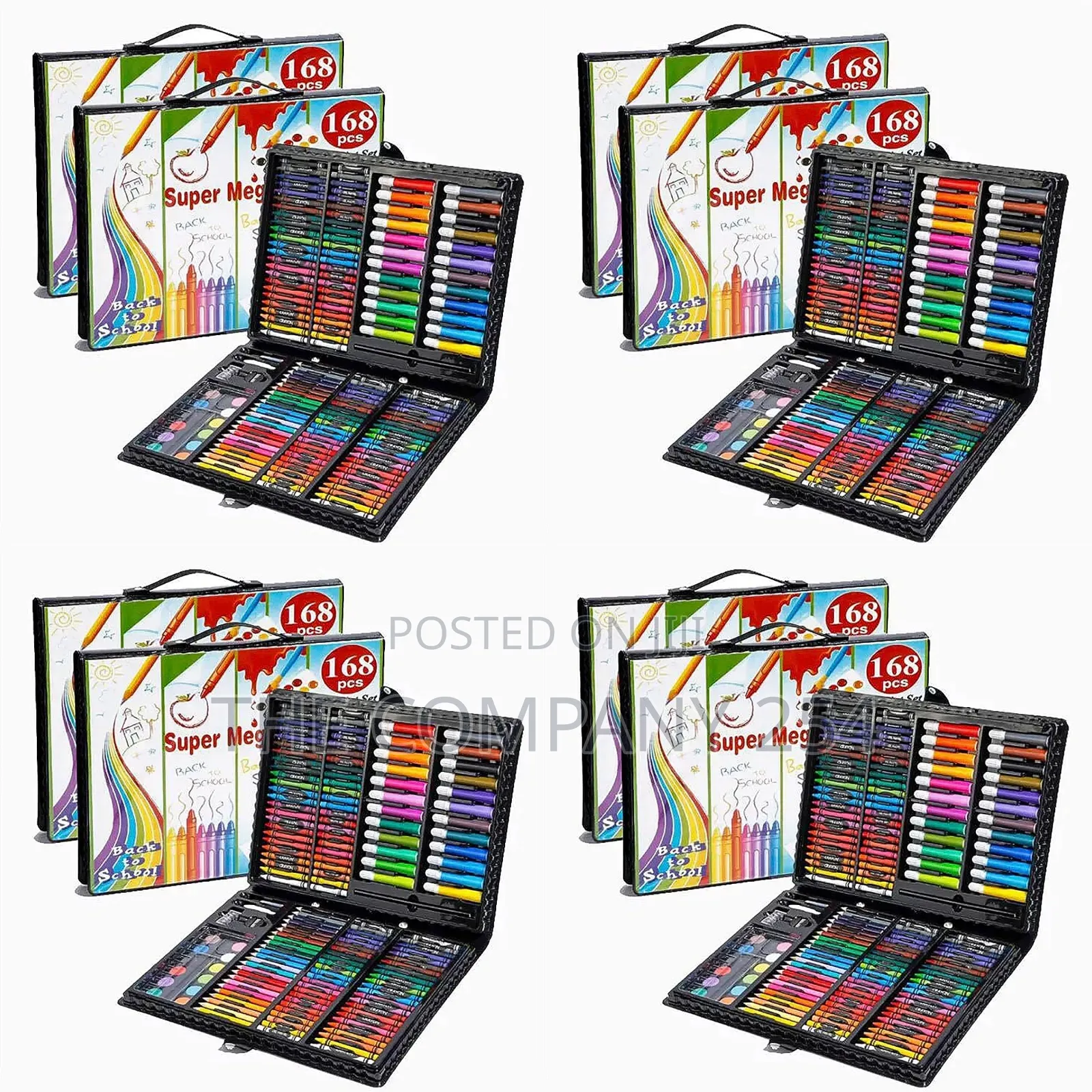 168 PCS Artset for Kid Entertainment Colouring Practice