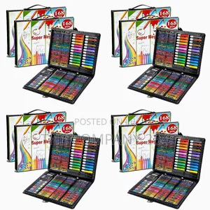 168 PCS Artset for Kid Entertainment Colouring Practice