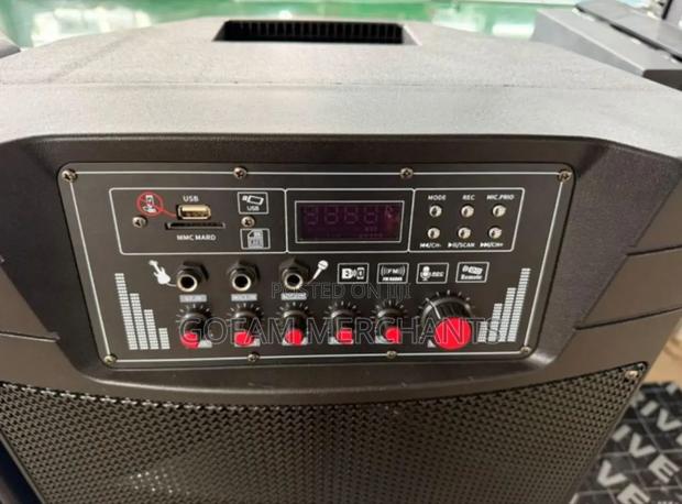 15-Inch Rechargeable Speaker With Led Display Wireless Microphones - thumbnail 4