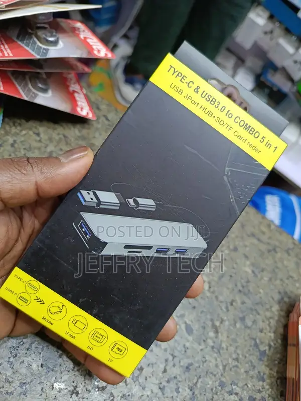 Usb-C Hub Features 3 High-Speed Usb 3.0 Ports, Sd and Microsd (Tf) Car