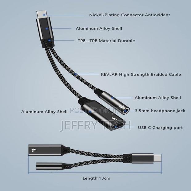 Type -C Audio Adapter to 3.5mm Plus Type C Pd - thumbnail 2