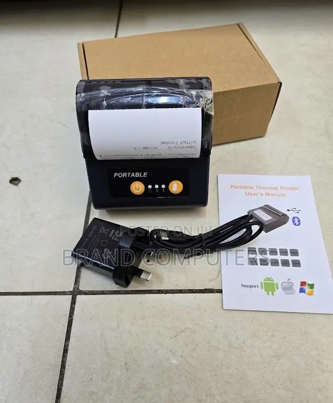 80mm Mini Portable Thermal Printer Compatible With Android