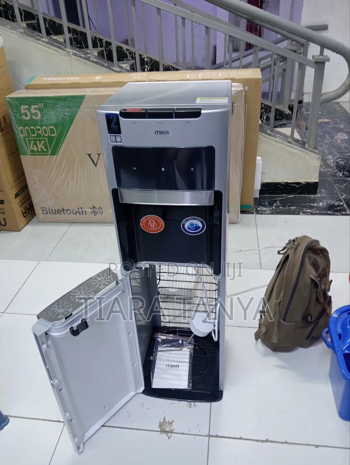 Mika 3 Taps Hot ,Cold and Normal Water Dispenser Bottom Loading