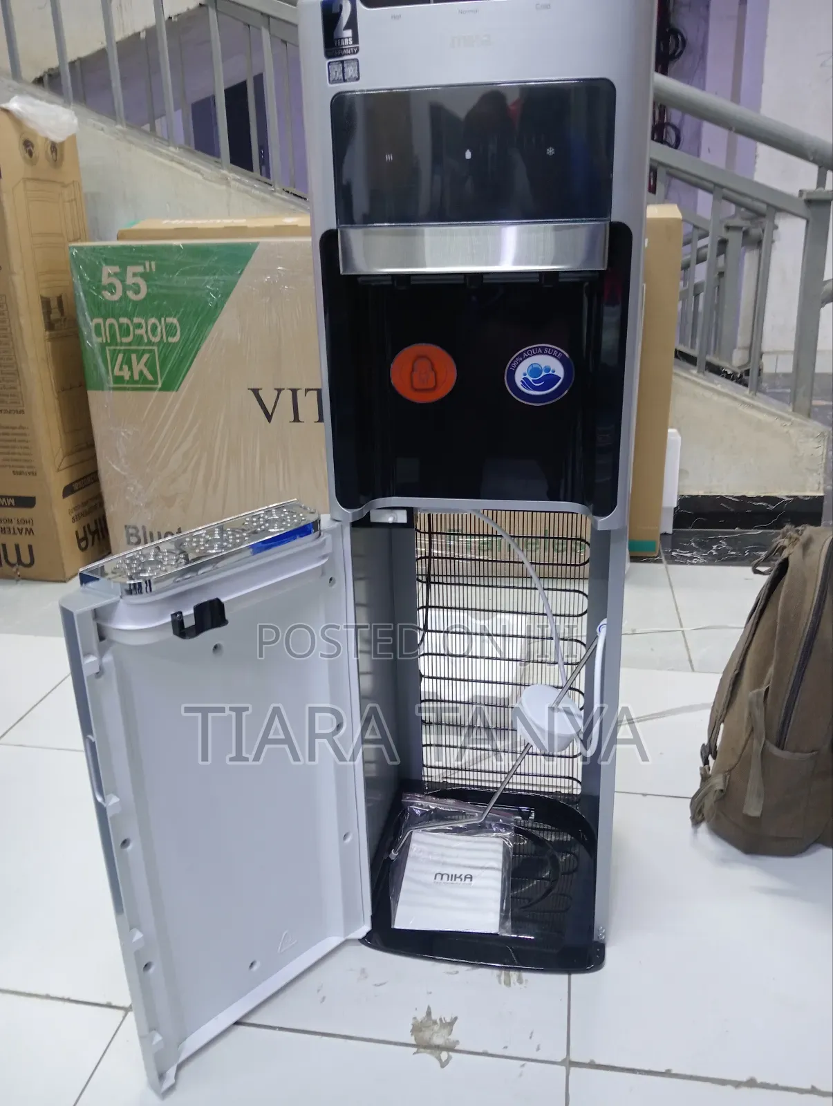Mika 3 Taps Hot ,Cold and Normal Water Dispenser Bottom Loading
